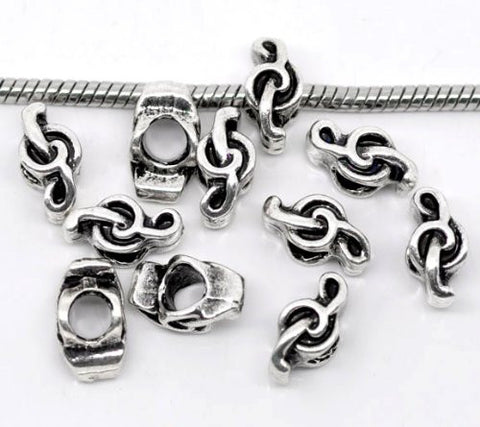 G-Clef Musical Note Bead European Bead Compatible for Most European Snake Chain Charm Bracelet - Sexy Sparkles Fashion Jewelry - 2