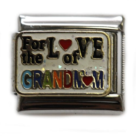 For The Love of GrandMom Italian Link Bracelet Charm - Sexy Sparkles Fashion Jewelry - 1