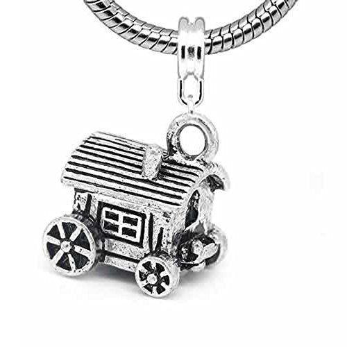 Horse Carriage Charm Dangle European Bead Compatible for Most European Snake Chain Bracelet - Sexy Sparkles Fashion Jewelry