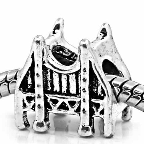 San Fransico Golden Gate Bridge European Bead Compatible for Most European Snake Chain Bracelet - Sexy Sparkles Fashion Jewelry - 4