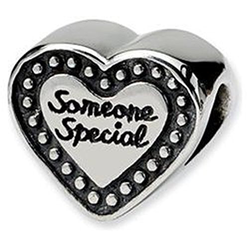 Someone Special Heart Charm Spacer Beads for Snake Chain Bracelet