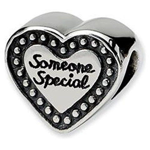 Someone Special Heart Charm Spacer Beads for Snake Chain Bracelet - Sexy Sparkles Fashion Jewelry - 1