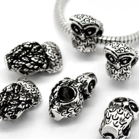 Owl Charm Bead For European Snake Chain Charm Bracelet - Sexy Sparkles Fashion Jewelry - 2