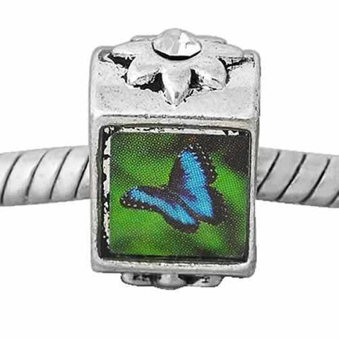 Butterfly European Bead Compatible for Most European Snake Chain Charm Bracelet - Sexy Sparkles Fashion Jewelry - 2