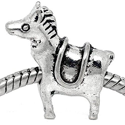 Horse Spacer European Bead Compatible for Most European Snake Chain Bracelet - Sexy Sparkles Fashion Jewelry - 1