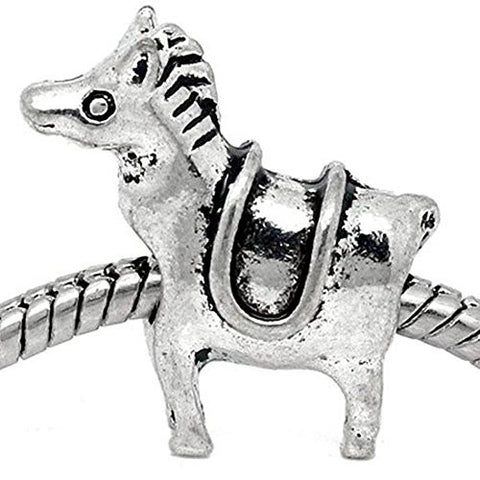 Horse Spacer European Bead Compatible for Most European Snake Chain Bracelet - Sexy Sparkles Fashion Jewelry - 1
