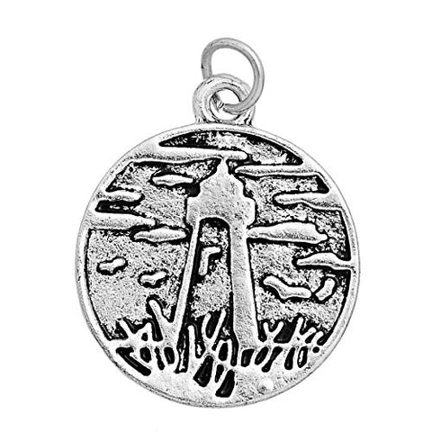 Tower Pattern Charm Pendant For Necklace - Sexy Sparkles Fashion Jewelry - 1