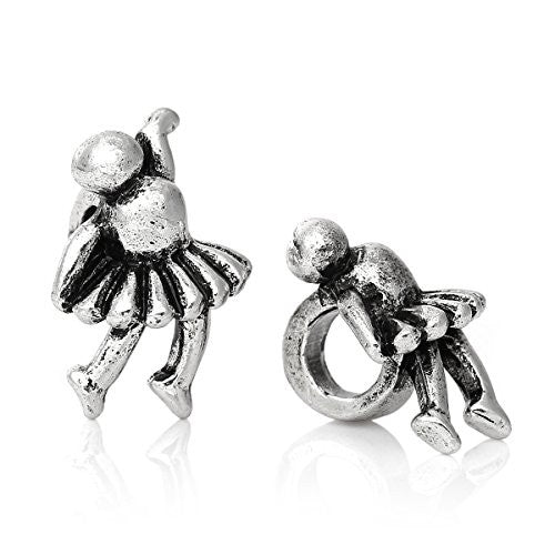 Dancing Girl Bead Compatible for Most European Snake Chain Bracelet - Sexy Sparkles Fashion Jewelry - 1