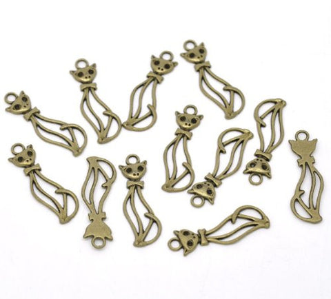 Cat Bracelet Necklace Charm Pendant - Sexy Sparkles Fashion Jewelry - 2