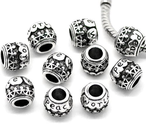 World Peace European Bead Compatible for Most European Snake Chain Bracelet - Sexy Sparkles Fashion Jewelry - 2