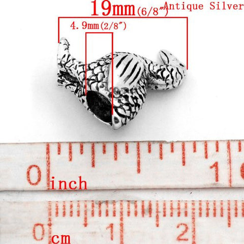 Thanksgiving Baby Turkey Bird Charm European Bead Compatible for Most European Snake Chain Bracelet - Sexy Sparkles Fashion Jewelry - 3