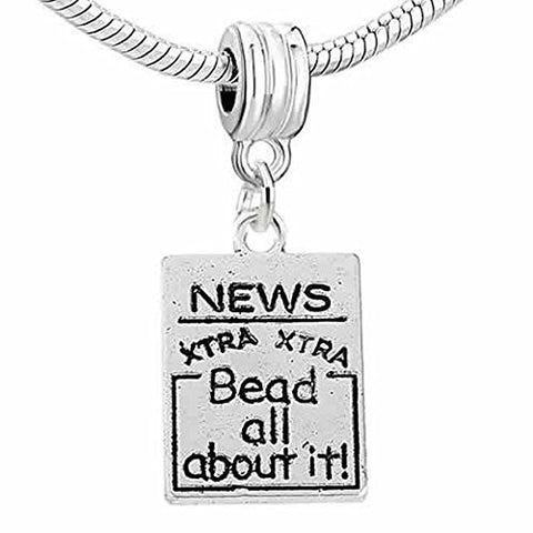 News Xtra Xtra Bead All About It Spacer Charm European Bead Compatible for Most European Snake Chain Bracelet - Sexy Sparkles Fashion Jewelry - 1
