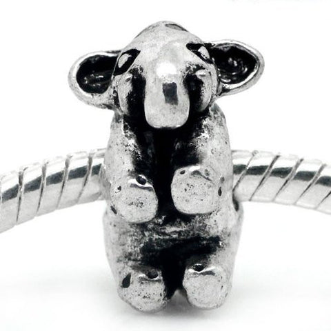 Elephant Bead Spacer for Snake Chain Charm Bracelet - Sexy Sparkles Fashion Jewelry - 4
