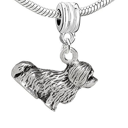 Dangling Dog Charm Bead for European Snake Chain Charm Bracelet - Sexy Sparkles Fashion Jewelry