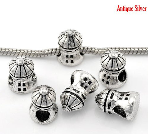Lighthouse Tower European Bead Compatible for Most European Snake Chain Bracelet - Sexy Sparkles Fashion Jewelry - 2