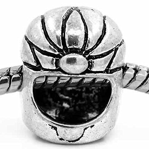 Motorcycle Helmet Charm European Bead Compatible for Most European Snake Chain Bracelet - Sexy Sparkles Fashion Jewelry - 1
