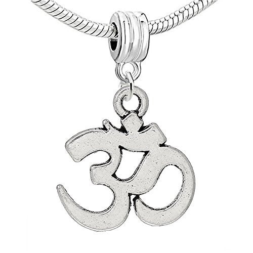 Ohm Symbol Bead Compatible for Most European Snake Chain BraceletPendant - Sexy Sparkles Fashion Jewelry