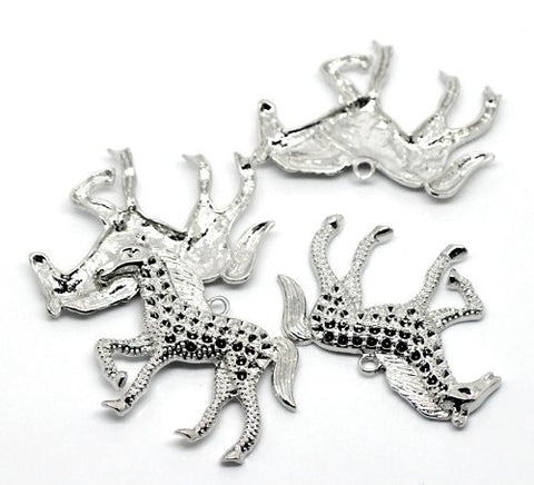 Horse Animal Charm Pendant for Necklace - Sexy Sparkles Fashion Jewelry - 2