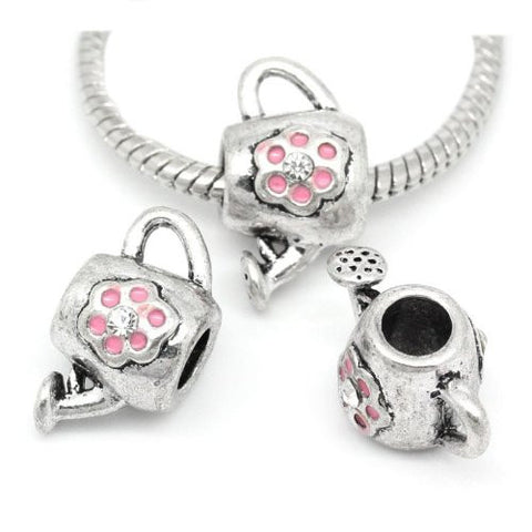 Watering Can for Snake Chain Charm Bracelet pink - Sexy Sparkles Fashion Jewelry - 3