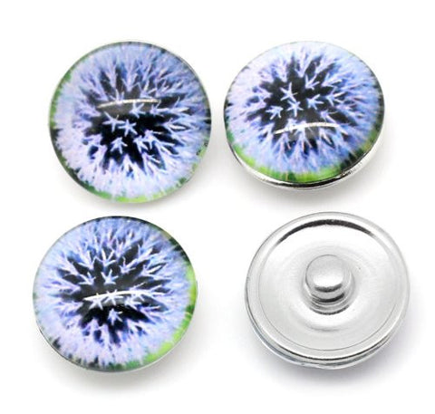 Dandelion Design Glass Chunk Charm Button Fits Chunk Bracelet - Sexy Sparkles Fashion Jewelry - 3