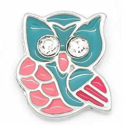 Owl Floating Charm For Glass Living Memory Lockets - Sexy Sparkles Fashion Jewelry - 1