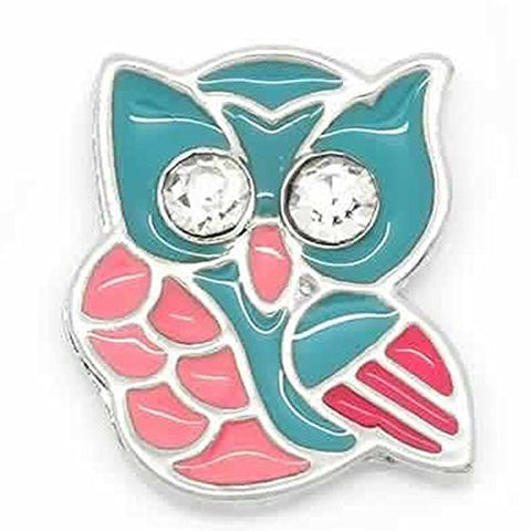Owl Floating Charm For Glass Living Memory Lockets - Sexy Sparkles Fashion Jewelry - 1