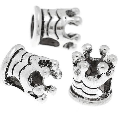 Crown European Bead Compatible for Most European Snake Chain Bracelet - Sexy Sparkles Fashion Jewelry - 2