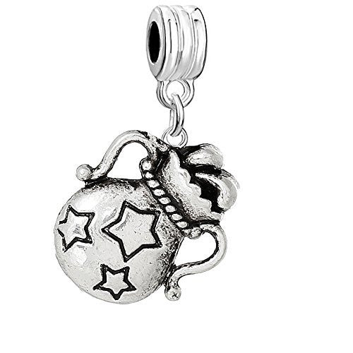 Zodiac Bead Compatible for Most European Snake Chain Bracelets  (Aquarius) - Sexy Sparkles Fashion Jewelry