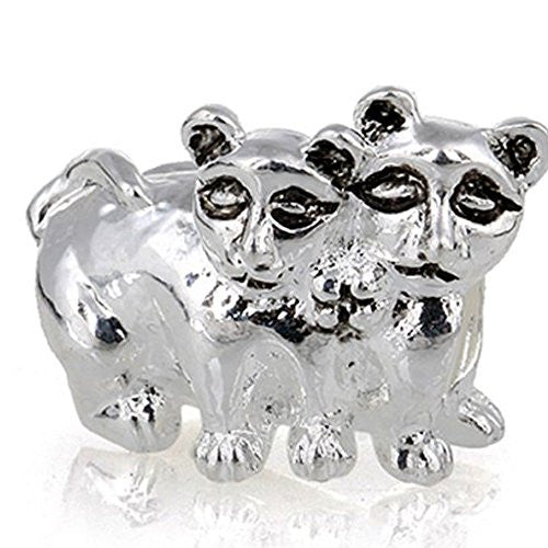 Cats Charm European Bead Compatible for Most European Snake Chain Bracelet - Sexy Sparkles Fashion Jewelry - 1