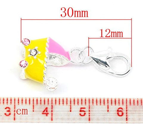 Baby Stroller Clip on Charm Pendant for European Charm Jewelry w/ Lobster Clasp - Sexy Sparkles Fashion Jewelry - 2