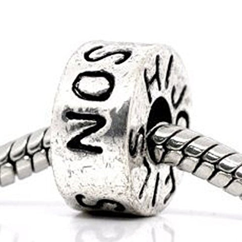 Son Charm European Bead Compatible for Most European Snake Chain Bracelet - Sexy Sparkles Fashion Jewelry - 1