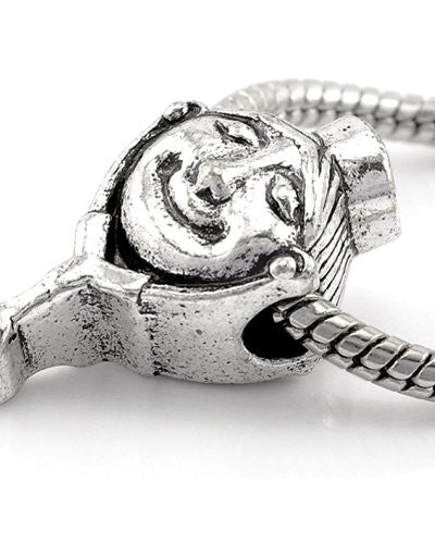 Smiling Attentive Nurse Charm European Bead Compatible for Most European Snake Chain Bracelet - Sexy Sparkles Fashion Jewelry - 1