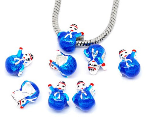 Christmas SnowmanCharm European Bead Compatible for Most European Snake Chain Bracelet - Sexy Sparkles Fashion Jewelry - 3