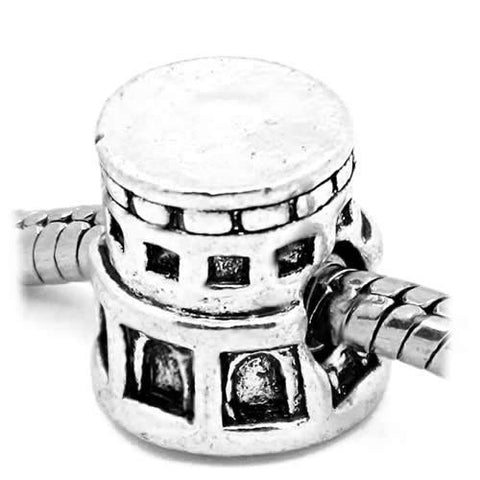 Coliseum of Rome Charm European Bead Compatible for Most European Snake Chain Bracelet - Sexy Sparkles Fashion Jewelry - 4