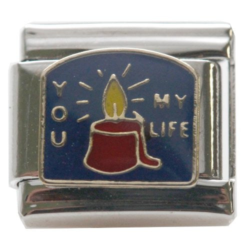 You Light Up My Life Italian Link Bracelet Charm