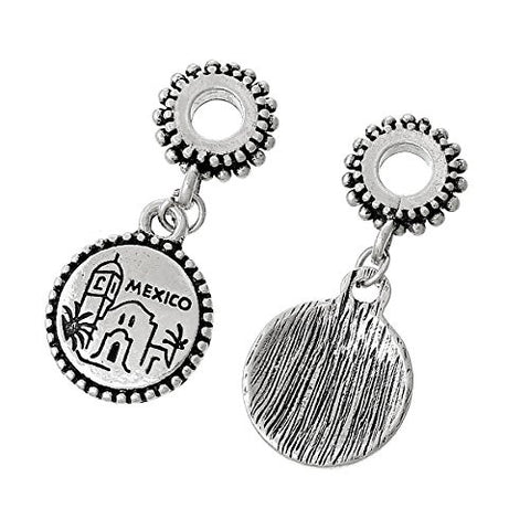 State Charm Bead Spacer (Mexico)Spacer Bead for European Snake Chain Charm Bracelet - Sexy Sparkles Fashion Jewelry - 2