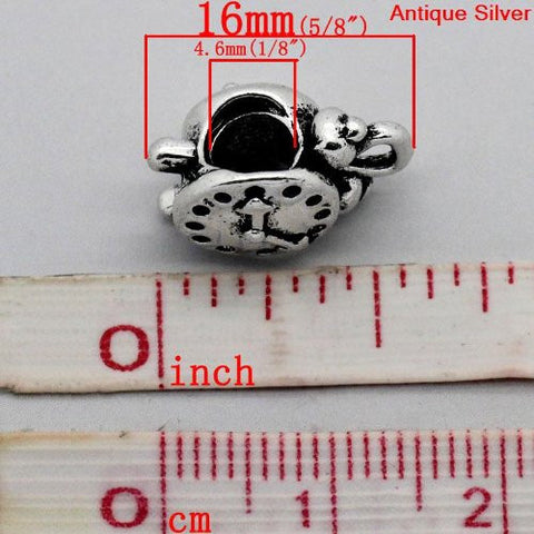 Alarm Clock European Bead Compatible for Most European Snake Chain Bracelet - Sexy Sparkles Fashion Jewelry - 3