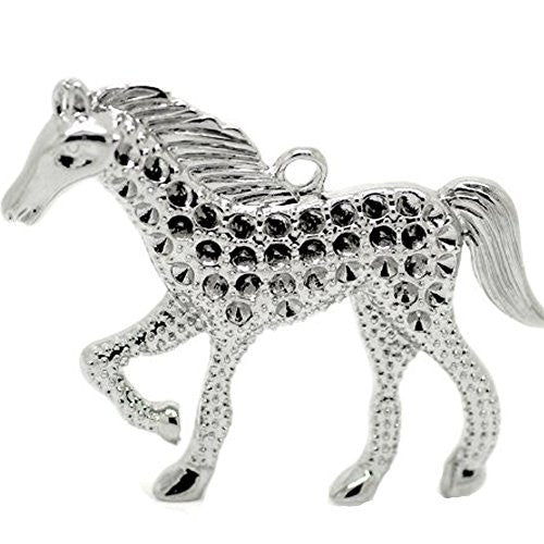 Horse Animal Charm Pendant for Necklace - Sexy Sparkles Fashion Jewelry - 1