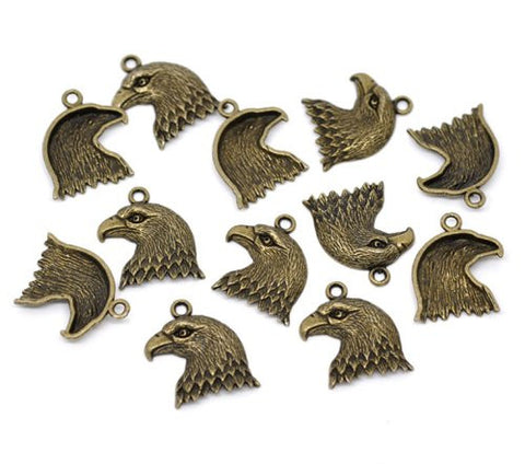 Eagle Head Charm Pendant for Necklace - Sexy Sparkles Fashion Jewelry - 2