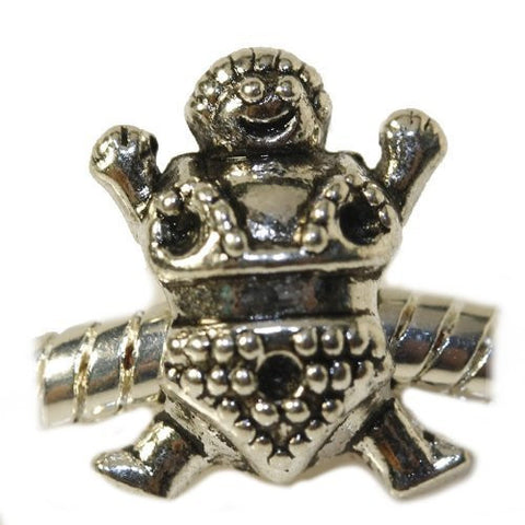 Sumo Wrestler Charm European Bead Compatible for Most European Snake Chain Bracelet - Sexy Sparkles Fashion Jewelry - 2