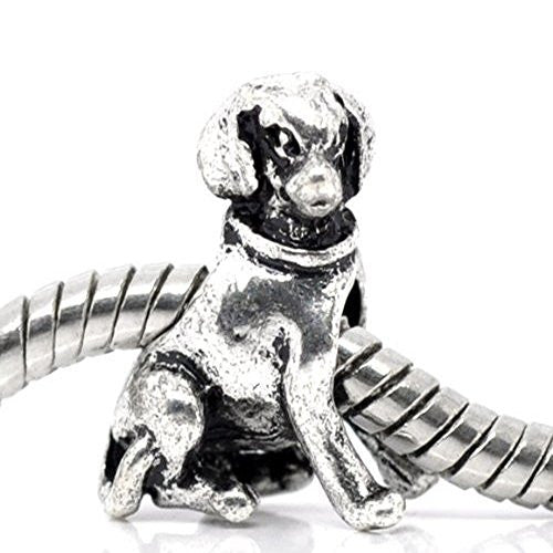 Sitting Dog Charm for European Snake Chain Charm Bracelet - Sexy Sparkles Fashion Jewelry