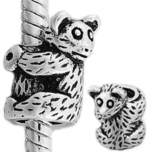 Koala Bear Bead European Bead Compatible for Most European Snake Chain Charm Bracelet
