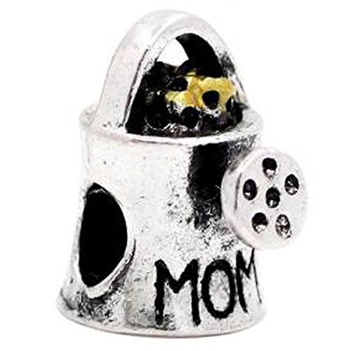 Mothers Day Mom Teapot European Bead Compatible for Most European Snake Chain Bracelet - Sexy Sparkles Fashion Jewelry - 1