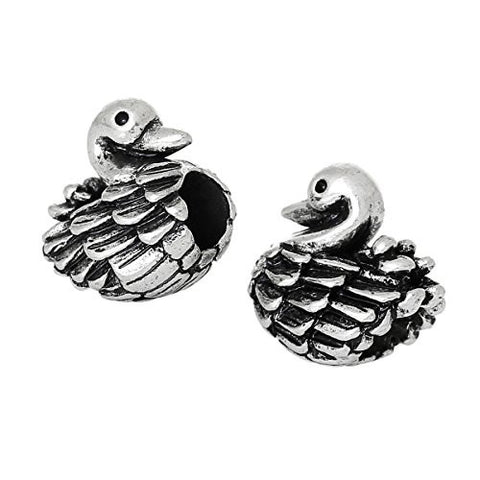Swan Bead Compatible for Most European Snake Chain Bracelet - Sexy Sparkles Fashion Jewelry - 3