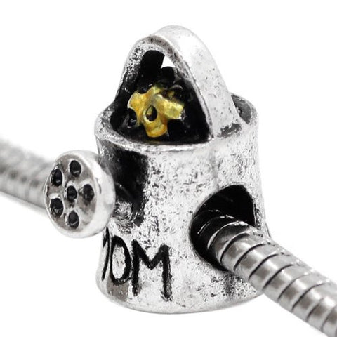 Mothers Day Mom Teapot European Bead Compatible for Most European Snake Chain Bracelet - Sexy Sparkles Fashion Jewelry - 3