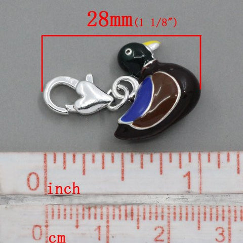 Duck Clip on Pendant for European Charm Jewelry w/ Lobster Clasp - Sexy Sparkles Fashion Jewelry - 3