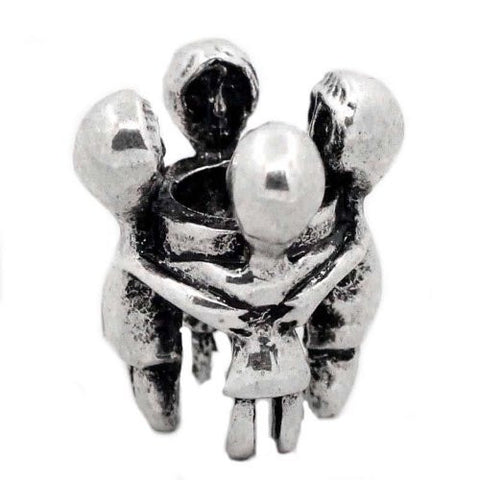 Family Charm Mom,dad and Kids Hugging European Bead Compatible for Most European Snake Chain Bracelet - Sexy Sparkles Fashion Jewelry - 4