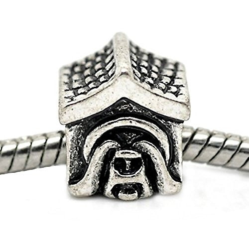 Dog House Spacer Bead European Bead Compatible for Most European Snake Chain Charm Bracelet
