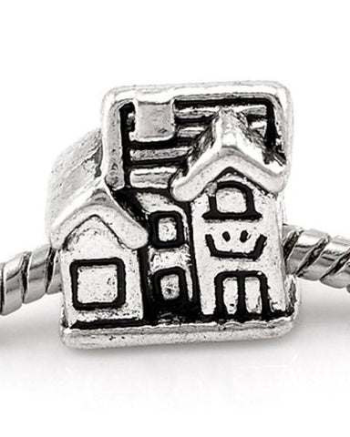 Home Sweet Home Family House Bead European Bead Compatible for Most European Snake Chain Charm Bracelet - Sexy Sparkles Fashion Jewelry - 1
