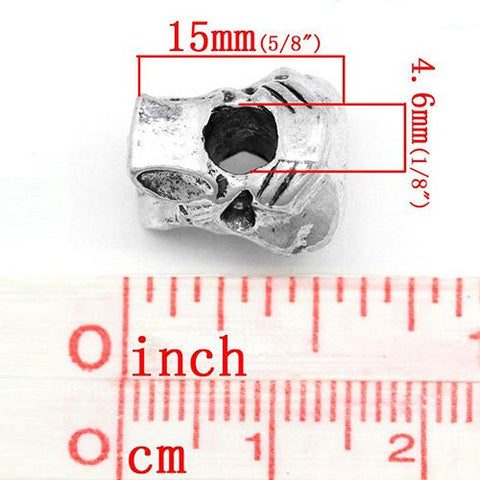Fox Head Bead Spacer for Snake Chain Charm Bracelet - Sexy Sparkles Fashion Jewelry - 2